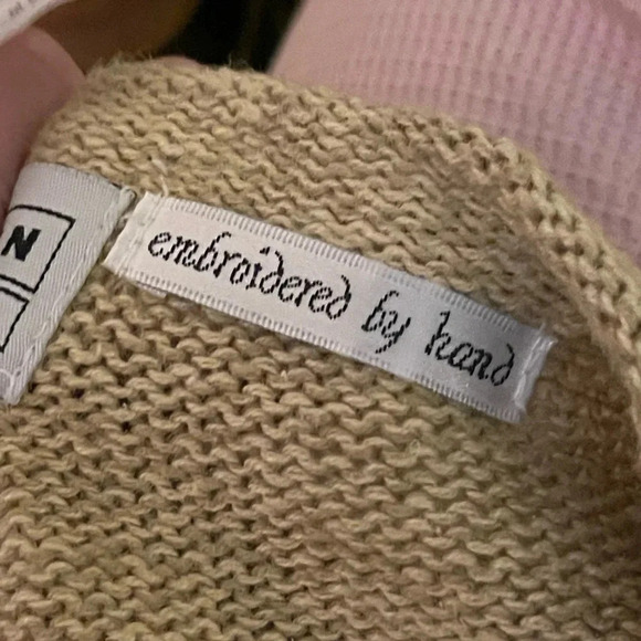 Jantzen Classics Hand-Embroidered Ramie Cotton Cardigan (L) - Picture 10 of 12